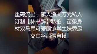 重磅流出，素人渔夫万元私人订制【林书辞】私拍，苗条身材双马尾可爱眼镜学生妹秀足交白丝掰逼自摸