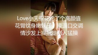 Love小天探花约了个高颜值花臂纹身嫩妹子，摸逼口交调情沙发上操抬腿侧入猛操