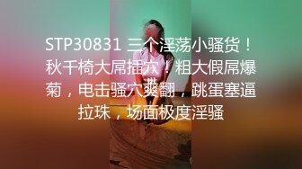 STP30831 三个淫荡小骚货！秋千椅大屌插穴！粗大假屌爆菊，电击骚穴爽翻，跳蛋塞逼拉珠，场面极度淫骚