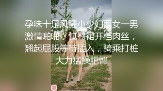 孕味十足风骚小少妇两女一男激情啪啪，包臀裙开档肉丝，翘起屁股等待插入，骑乘打桩大力猛操肥臀