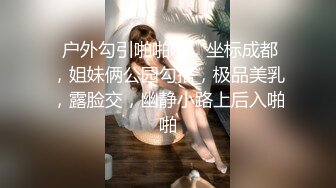  户外勾引啪啪啪，坐标成都，姐妹俩公园勾搭，极品美乳，露脸交，幽静小路上后入啪啪