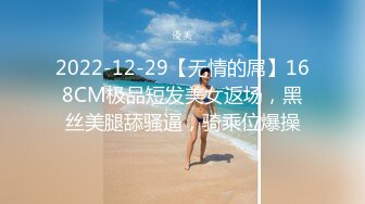 2022-12-29【无情的屌】168CM极品短发美女返场，黑丝美腿舔骚逼，骑乘位爆操