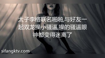 太子李格联名啪啪,与好友一起双龙操小骚逼,操的骚逼眼神都变得迷离了