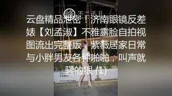 云盘精品泄密！济南眼镜反差婊【刘孟淑】不雅露脸自拍视图流出完整版，紫薇居家日常与小胖男友各种啪啪，叫声就骚的狠 (1)