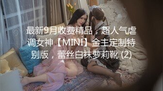 最新9月收费精品，超人气虐调女神【MINI】金主定制特别版，蕾丝白袜萝莉靴 (2)